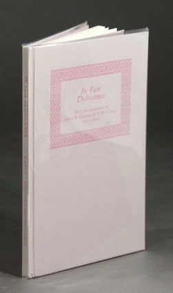 Item #47766 In fair dehiscence. The correspondence of James R. Eckman & T. M. Cleland 1961-1963....
