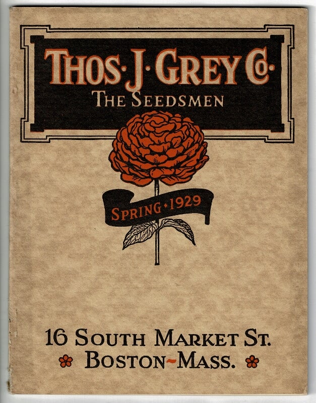 Item #48227 Thos. J. Grey Co. The Seedsmen. Spring 1929. Thos. J. Grey Co.