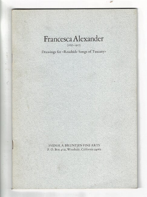 Item #48453 Francesca Alexander (1837-1917). Drawings for roadside songs of Tuscany