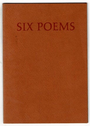 Item #48506 Six poems