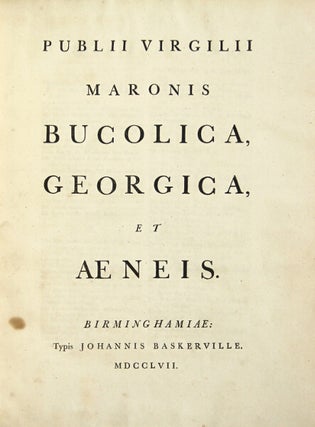 Item #48632 Publii Virgilii Maronis. Bucolica, Georgica, et Aenis. Publius Vergilius Maro