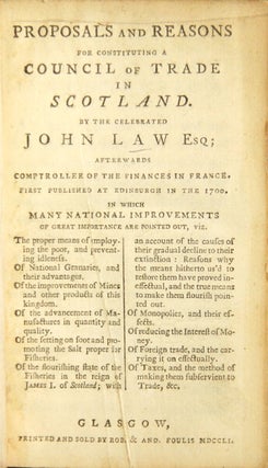 Item #48714 Proposals and reasons for constituting a council of trade in Scotland ... in which...