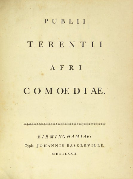 Item #48959 Publii Terentii Afri. Comoediae. Publius Terentius Afer.