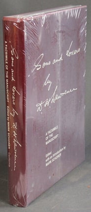 Item #4910 Sons and lovers. A facsimile of the manuscript. Edited and intorduced by Mark Schorer....