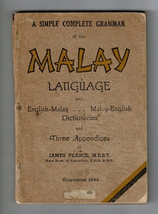 Item #49934 A simple but complete grammar of the Malay language including an English-Malay...