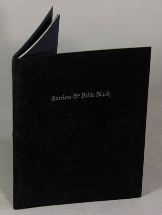Item #50348 Starless & bible black. Gerald Lange