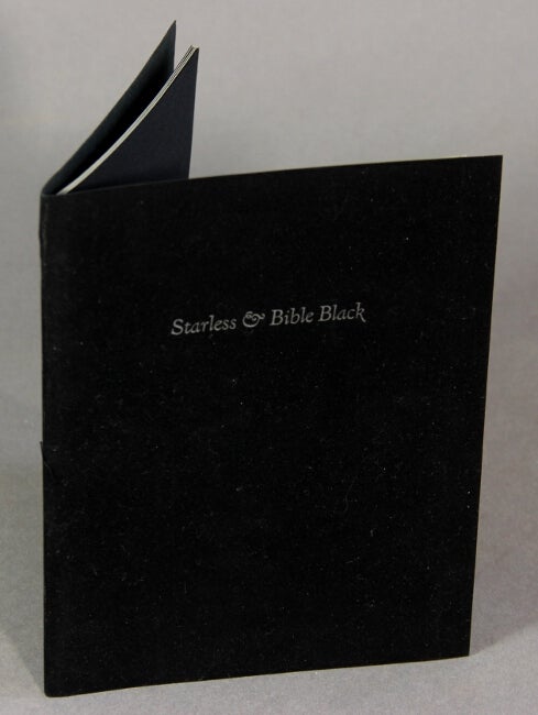 Item #50348 Starless & bible black. Gerald Lange.