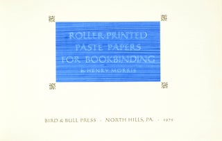 Roller-printed paste papers for bookbinding