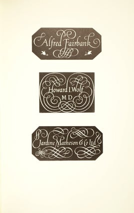 Reynolds Stone: engraved lettering in wood