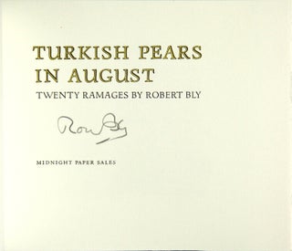 Turkish pears in August. Twenty ramages
