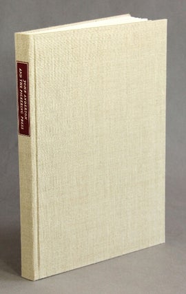 Item #50960 John Anderson and the Pickering Press. An autobiography. Edited with an introduction...