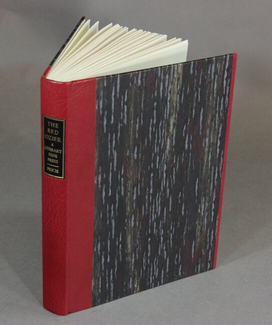 Item #50963 The Red Ozier: a literary fine press. History and bibliography, 1976-1987. Michael Peich.