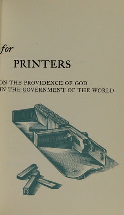 Apology for printers. Including: On the Providence of God in the government of the world