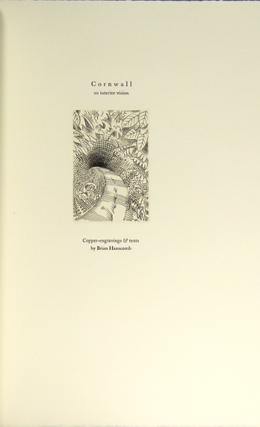 Cornwall an interior vision. Copper engravings & texts by Brian Hanscomb