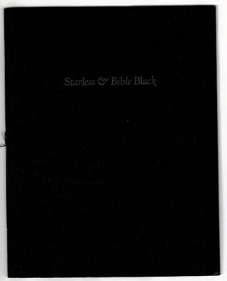 Item #51950 Starless & bible black. Gerald Lange