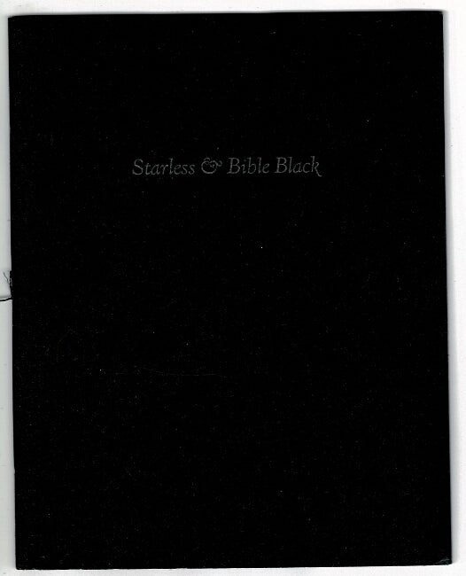 Item #51950 Starless & bible black. Gerald Lange.