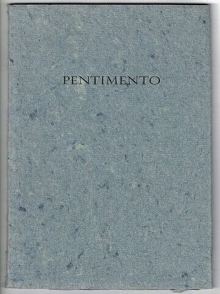 Item #51952 Pentimento. Christopher Buckley