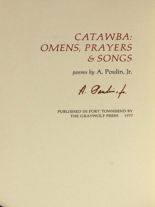 Catawba: omens, prayers & songs