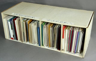 Item #52051 A collection of approximately 65 paper sample books in a custom cardboard Anchor...