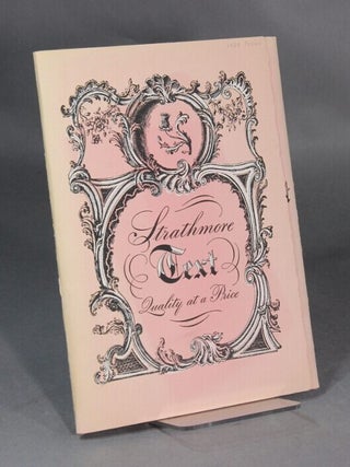 Item #52074 Strathmore text at a price [cover title