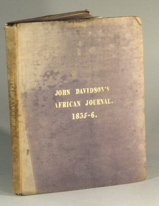 Item #52178 Notes taken during travels in Africa. John Davidson
