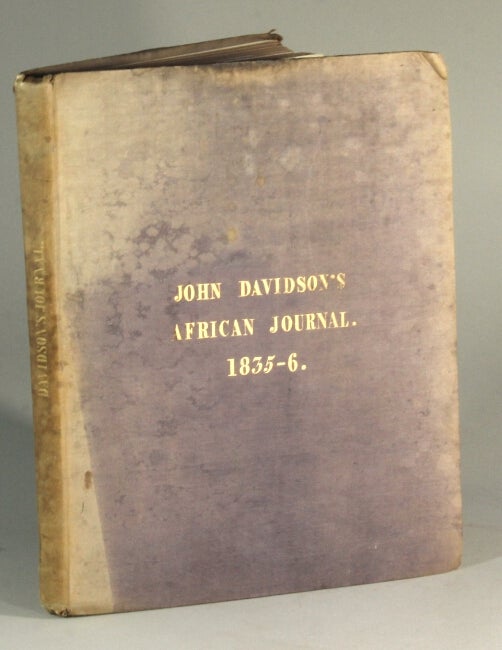 Item #52178 Notes taken during travels in Africa. John Davidson.