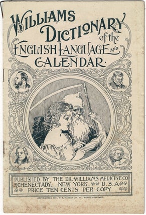 Item #52492 Williams dictionary of the English language and calendar