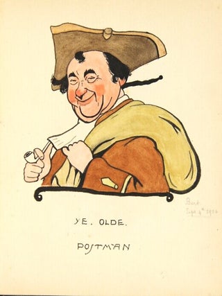Album of watercolors, gouaches, pen & ink sketches, and pencil sketches by various artists, and kept by Hylton Lloyd Giles