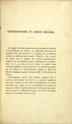 Confessionnaire en langue chañabal [drop title]