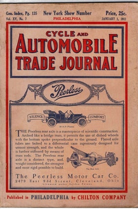 Item #52941 Cycle and automotive trade journal, volume XV, no. 7. James Artman