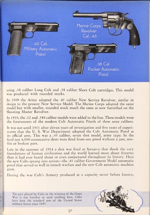 A century of achievement 1836-1936 [cover title]. Colt's 100th anniversary fire arms manual