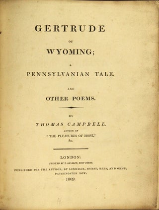 Gertrude of Wyoming; a Pennsylvanian tale. And other poems