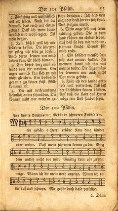 Ein unpartheyisches Gesangbuch enthaltend Geistreiche Lieder und Psalmen zum ellgemeinen Gebrauch des wahren Gottesdienstes