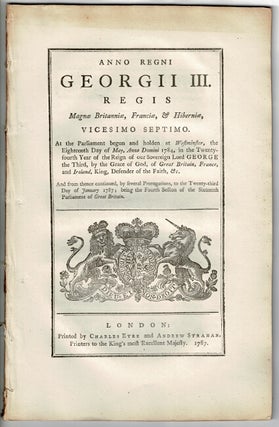 Item #53227 Anno Regni Georgii II... An act for the better repairing, paving, cleansing,...