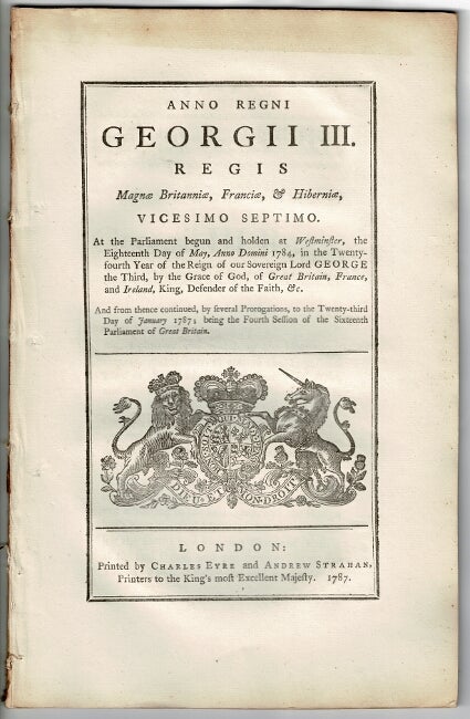 Item #53227 Anno Regni Georgii II... An act for the better repairing, paving, cleansing, lighting, and watching the highways, streets and lanes of and in the town and port of Sandwich, in the County of Kent...