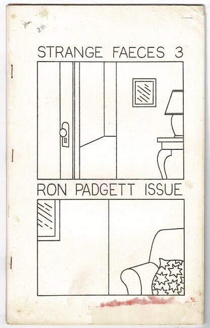 Item #53280 Strange faeces 3. Ron Padgett.