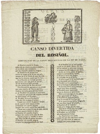 Item #53349 Canso divertida del Rosinol. Continuacio de La Canso dels Aucells en la Nit de Nadal