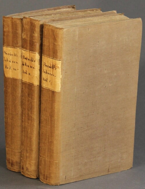 Item #53374 The life of Samuel Johnson, LL.D. comprehending an account of his studies. James Boswell.