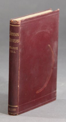 Item #53408 History of Rasselas, prince of Abyssinia. Edited with introduciton and notes by...