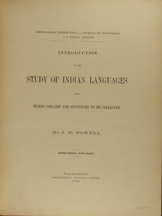 Introduction to the study of Indian languages with word phrases and sentences to be collected.