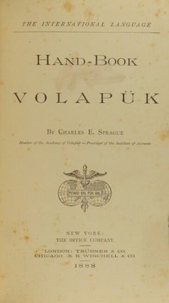 Hand-book of Volapuk. The international language.