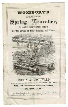 Item #53537 Woodbury's patent spring traveller, the greatest improvement ever invented for the...