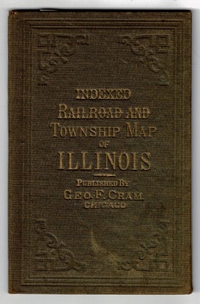 Item #53584 Indexed railroad and township map of Illinois [cover title