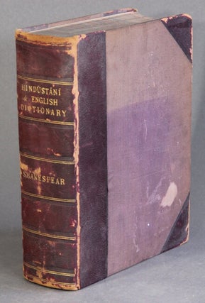 Item #53804 A dictionary, Hindustani and English, with a copious index, fitting the work to serve...