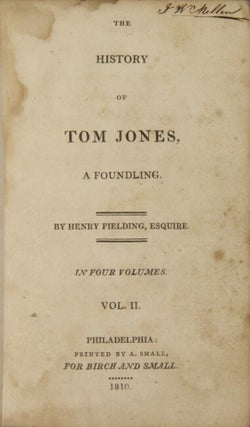 The history of Tom Jones, a foundling. In four volumes