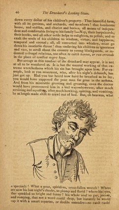 The drunkard's looking glass reflecting a faithful likeness of the drunkard, in sundry very interesting attitudes, with lively representations of the many strange capers which he cuts at different stages of his disease ... Sixth edition, greatly improved