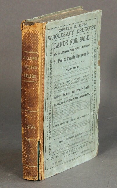 Item #53881 McClung's St. Paul directory and statistical record for 1866. J. W. McClung.