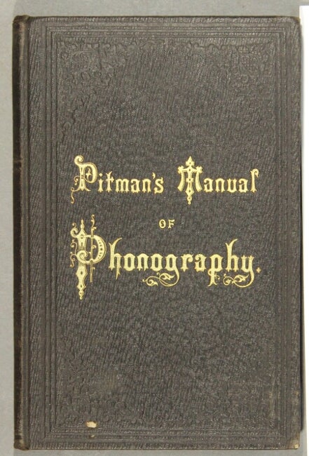 Item #54010 The manual of phonography. Benn Pitman.