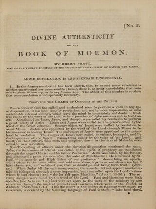 A series of pamphlets ... with portrait. To which is appended a discussion held in Bolton, between Elder William Gibson, president of the Saints in the Manchester Conference, and the Rev. Mr. Woodman. Also a discussion held in France, between Elder John Taylor ... and three reverend gentlemen of different orders...
