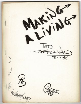 Item #54359 Making a living. Ted Greenwald